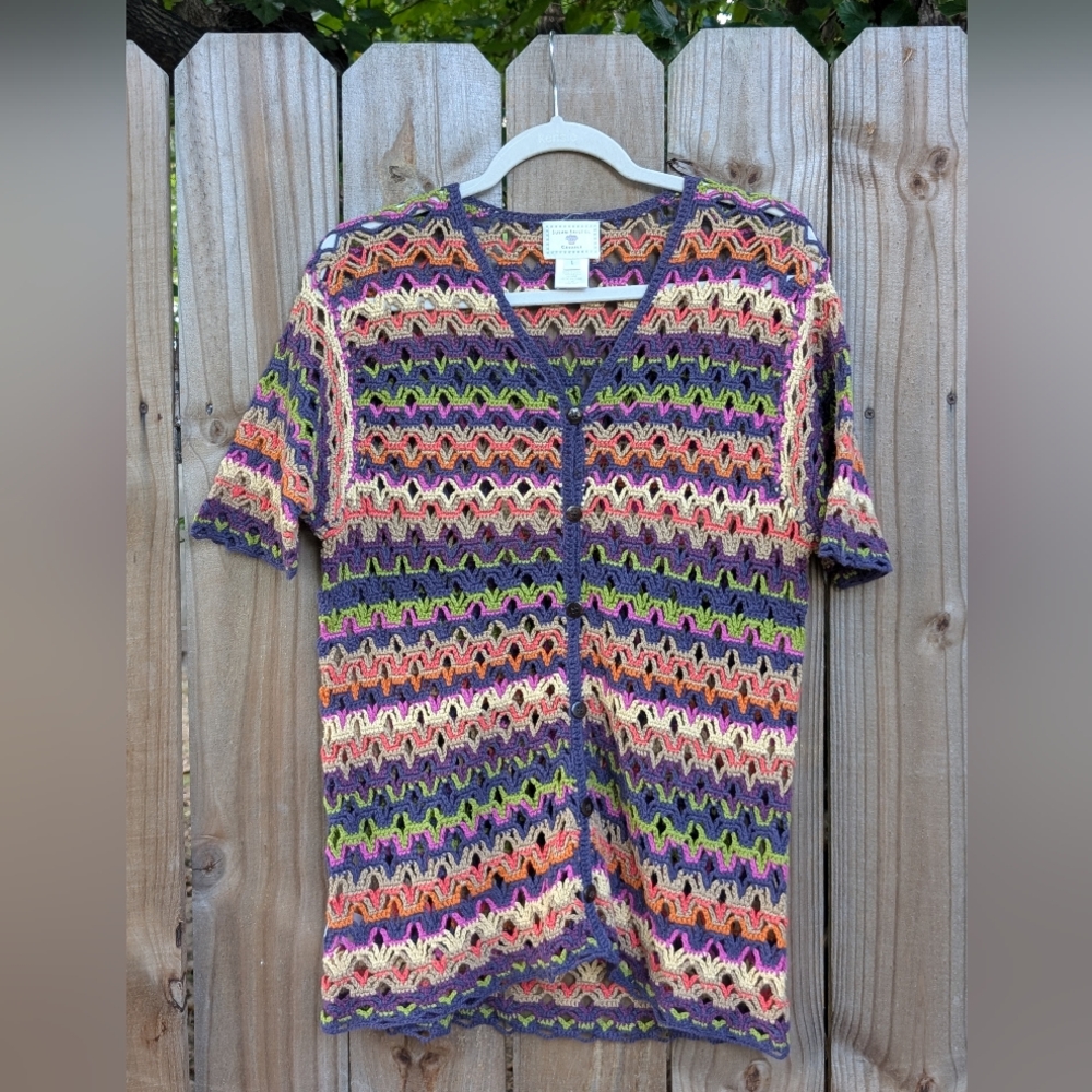 Susan Bristol Multicolor Knit Top
